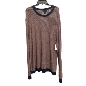 𝅺NORDSTROM black and orange marble knit sweater